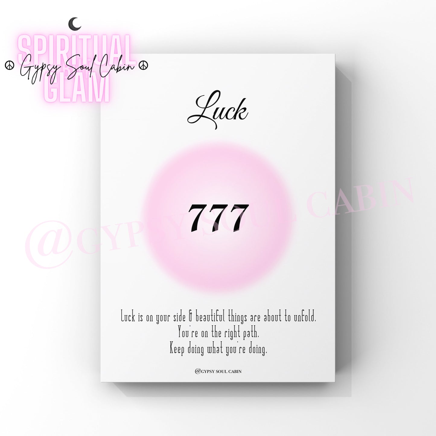 Angel Numbers 777, 888, 999 Pink Prints