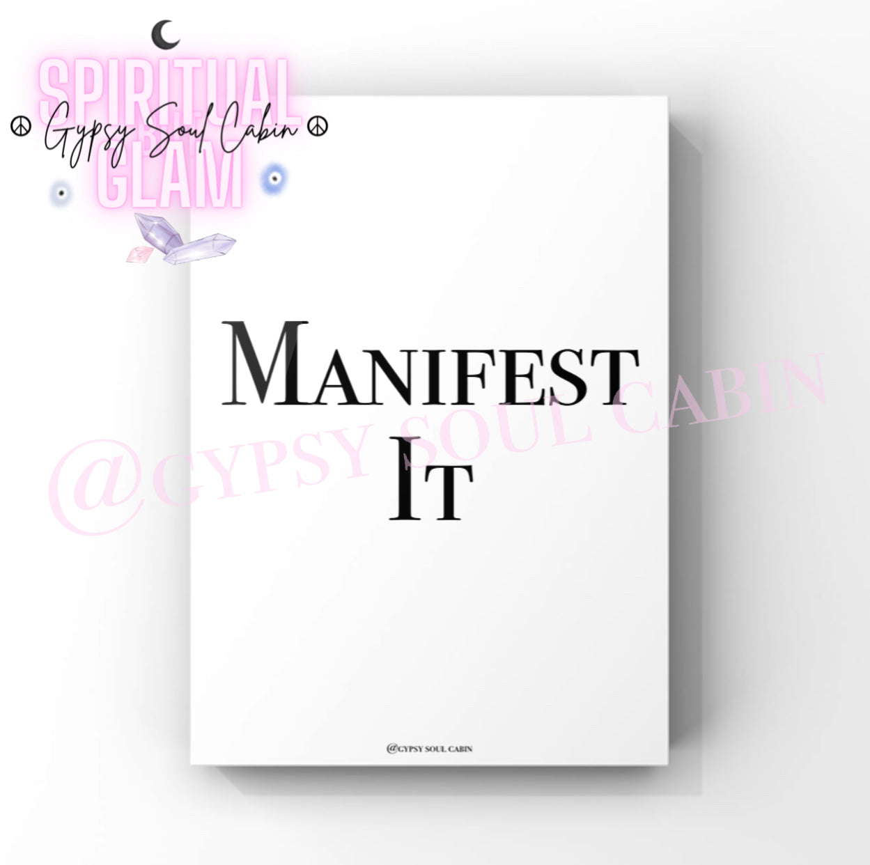 Girl Protect Your Energy, Self Love, Manifest It Black & White Quote Prints
