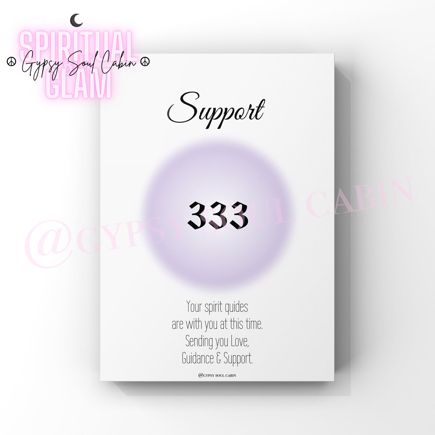 Angel Numbers 111, 222, 333 Purple Prints