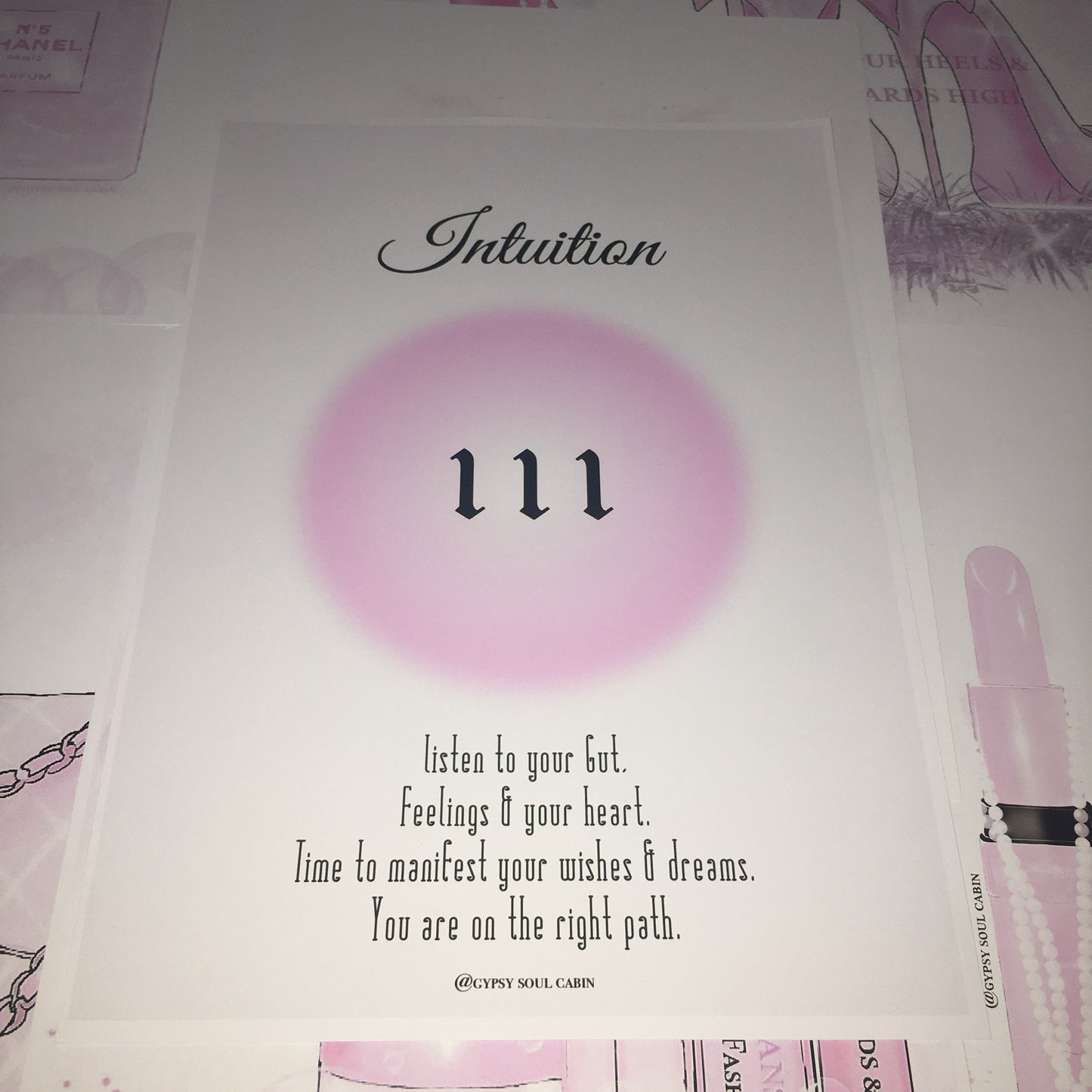 Angel Numbers 111, 222, 333 Purple Prints