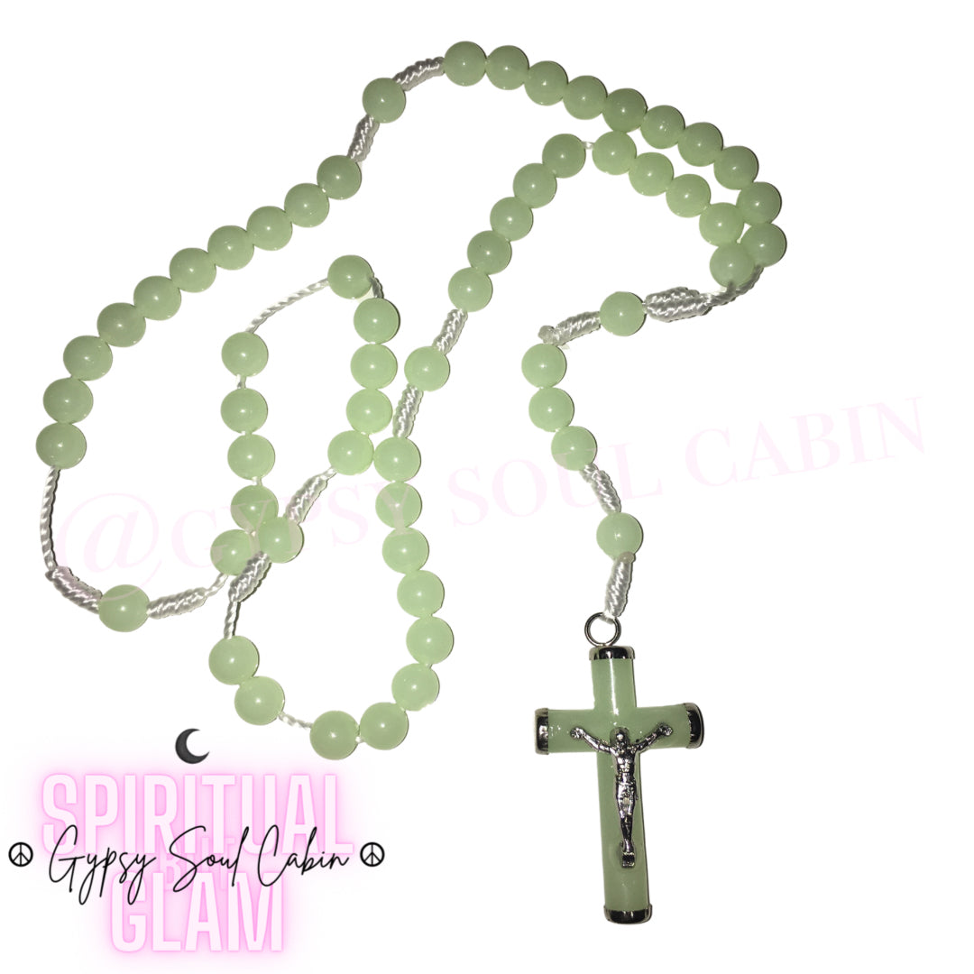 Limited Edition Quisha Green Rosary Beads