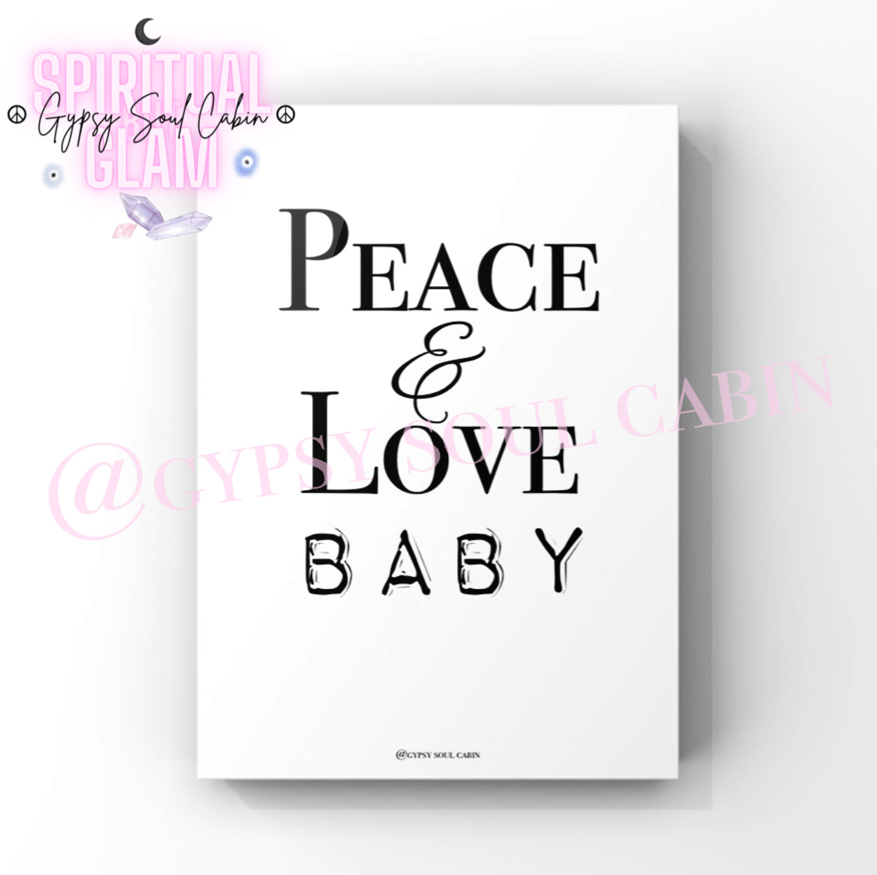 Peace & Love Baby, I Don’t Follow The Rules, Living To My Own Beat Quote Prints