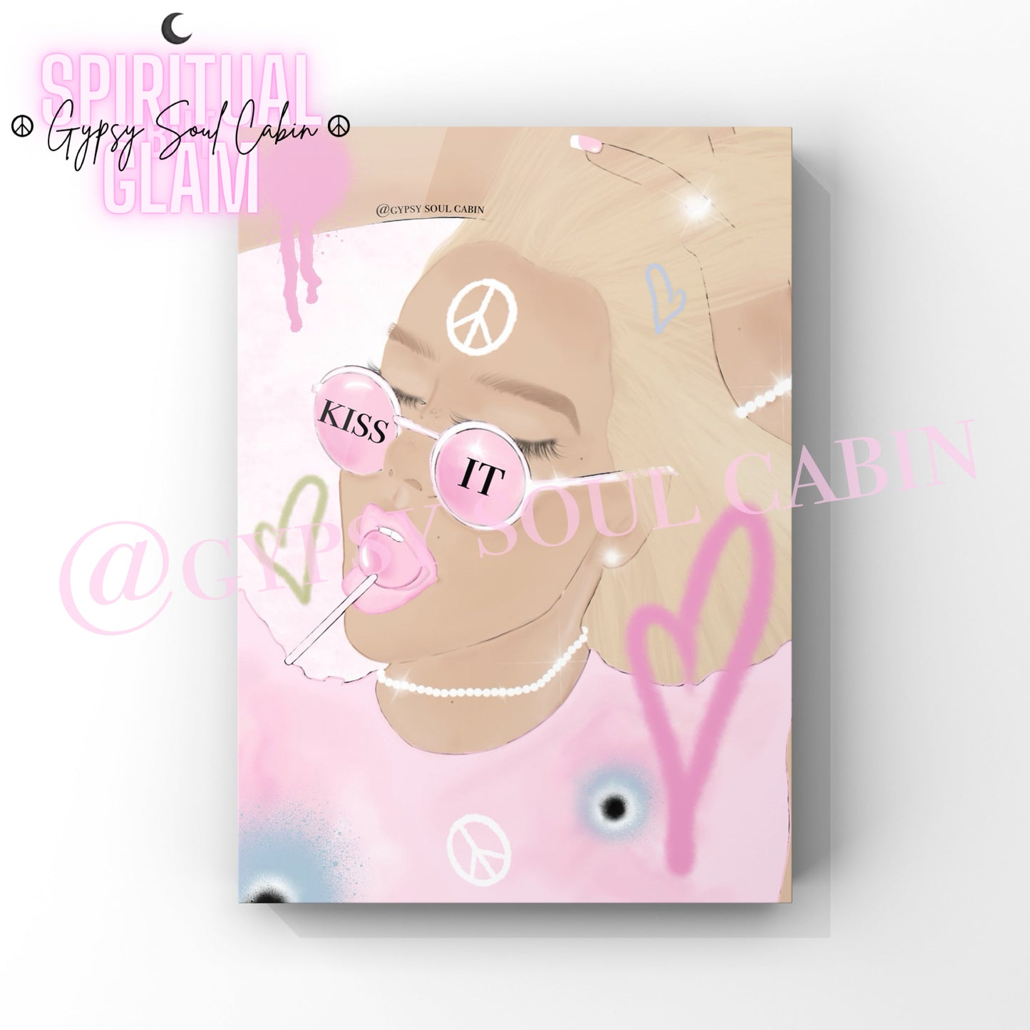 Girl Art, Kiss It, Good Vibes, Limited Edition Prints