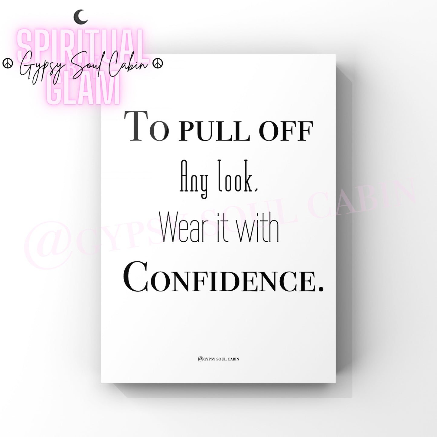 Fashion, Confidence, Buy It, Dress It, Own It Quote Prints