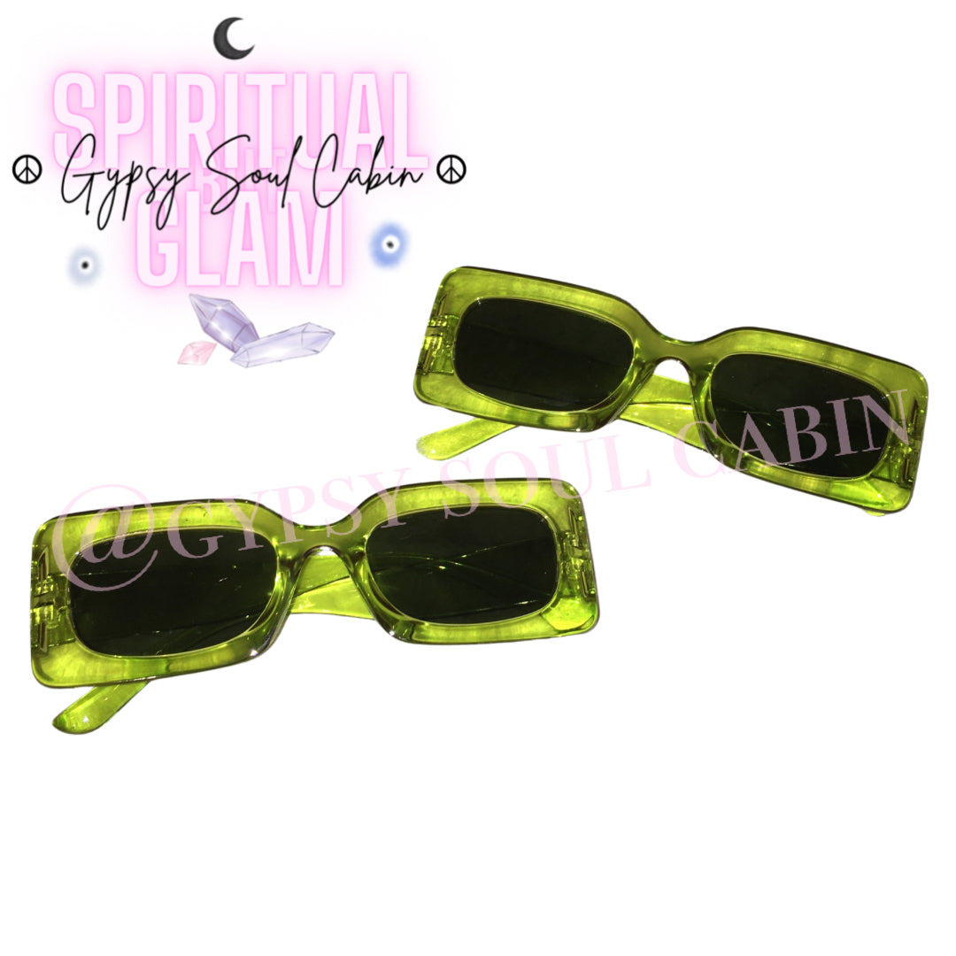 Green Fashion Glasses