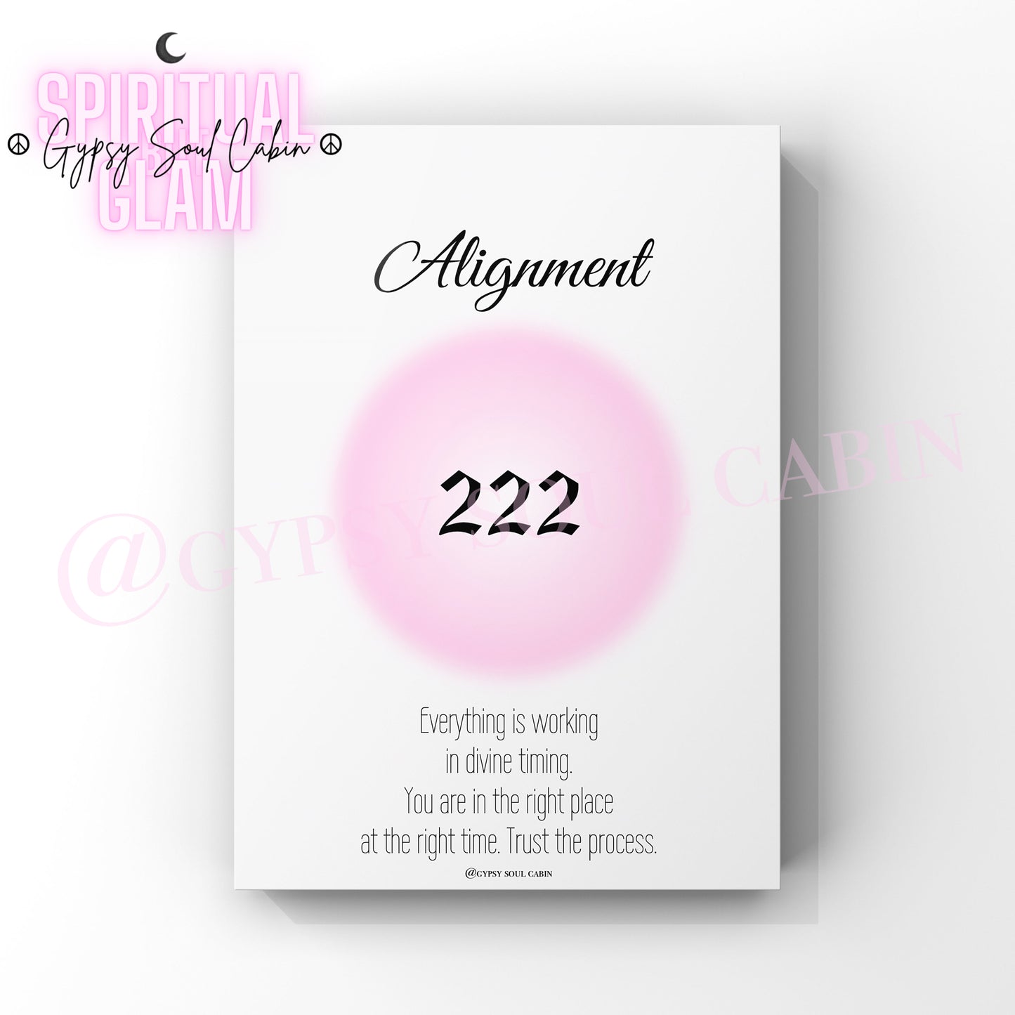 Angel Numbers 111, 222, 333 Pink Prints