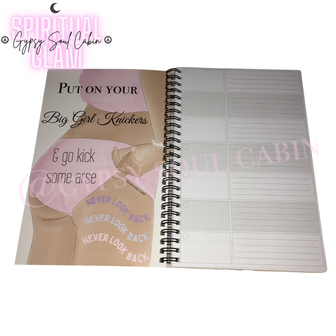 Girl Art Weekly Planner, Notebook, Journal