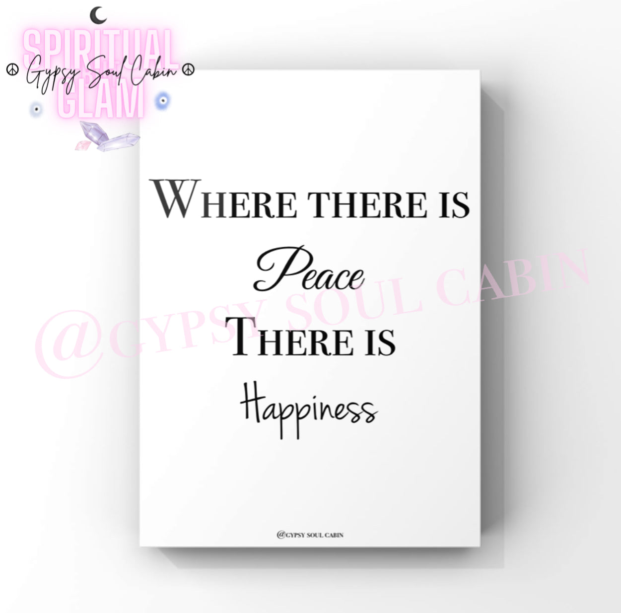 Peace, Happiness, Silence The Mind, Alone & Comfort Quote Prints