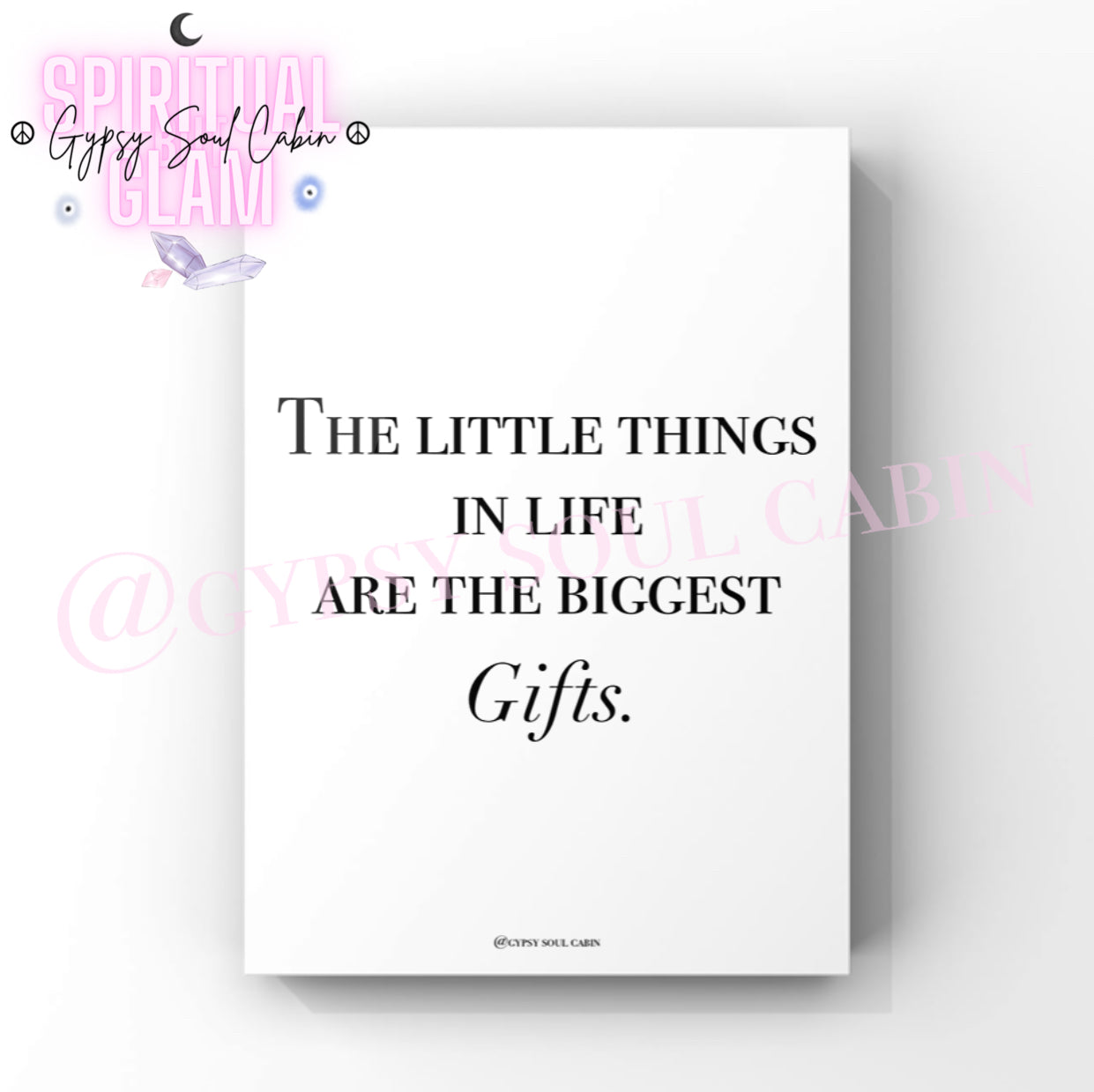 The Little Things In Life, Life Is Change Black & White Quote Prints