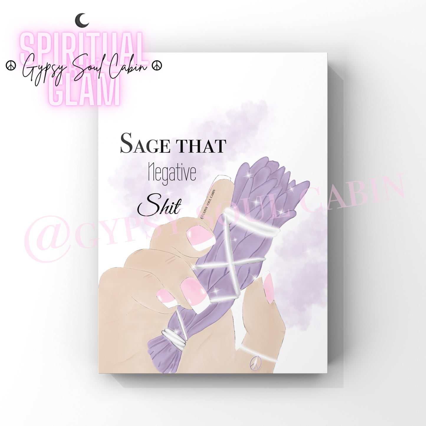 Sage That Negative Shit Art, Positive Energy
Purple, Black & White A4 Quote Prints