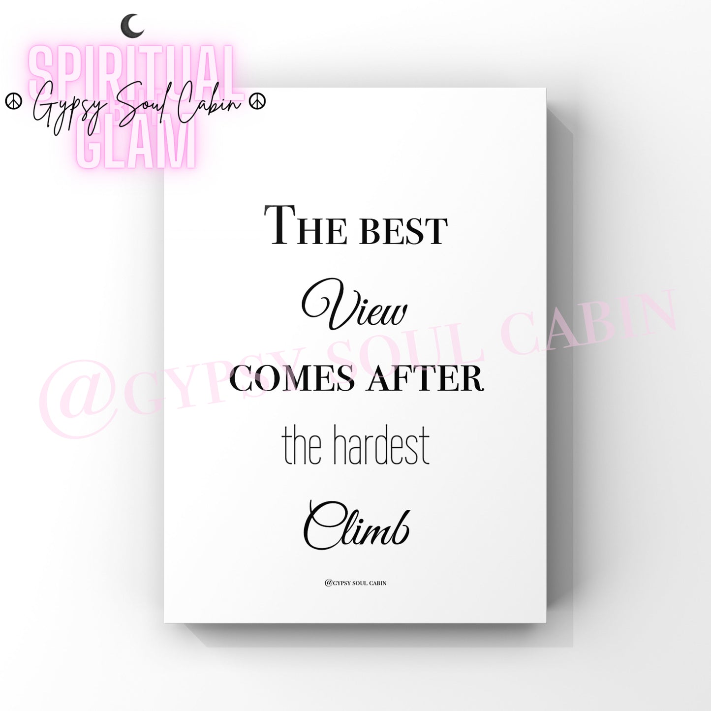 Defeats, We Grow Through What We Go Through A4 Black & White Quotes Prints