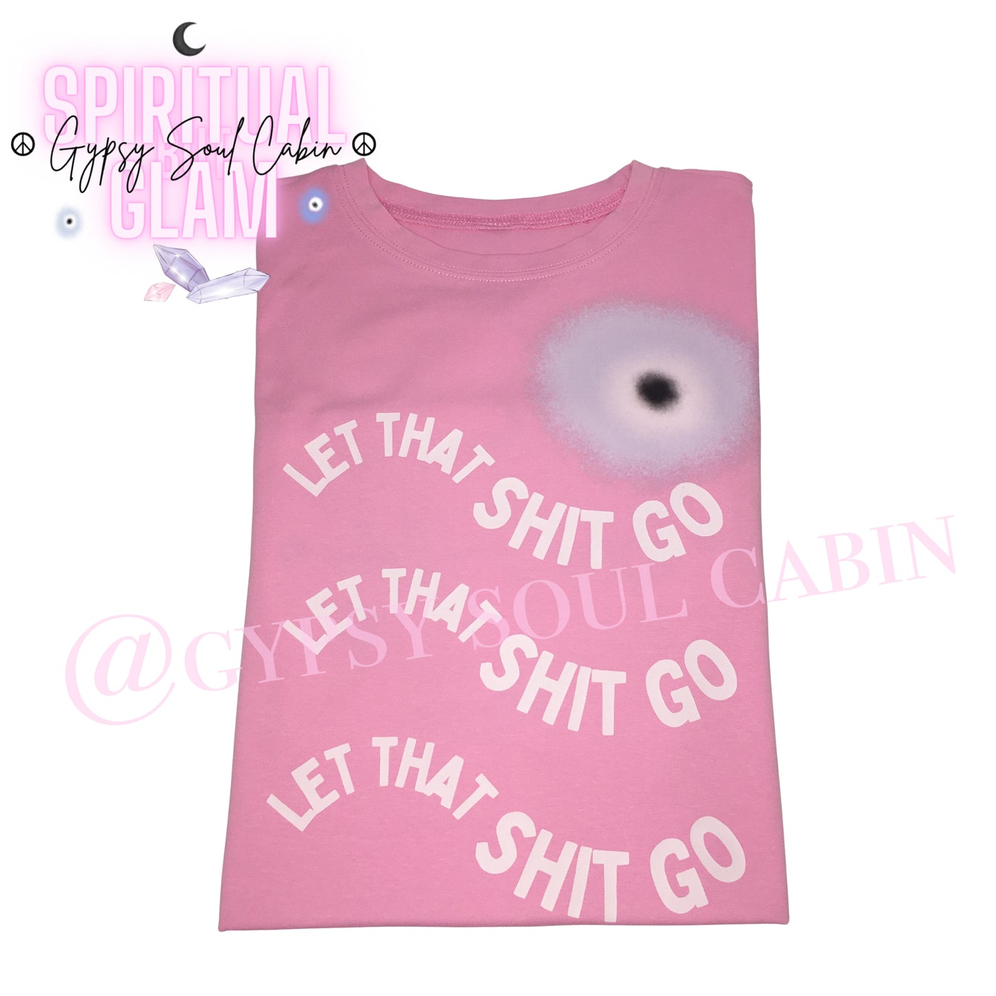 Let That Shit Go Evil Eye Limited Edition Shorts & Oversized T-Shirt Set