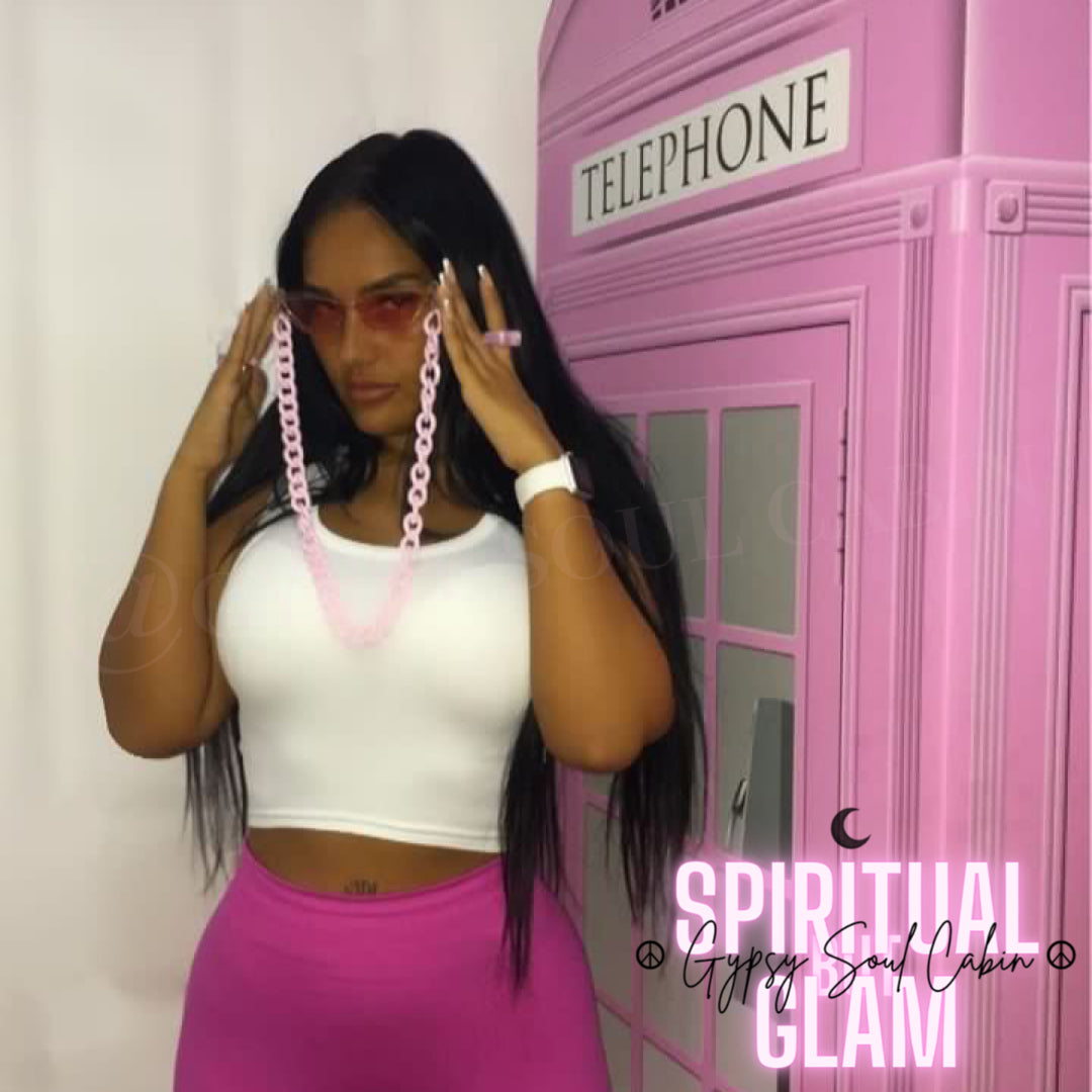 Pink Retro Fashion Glasses
