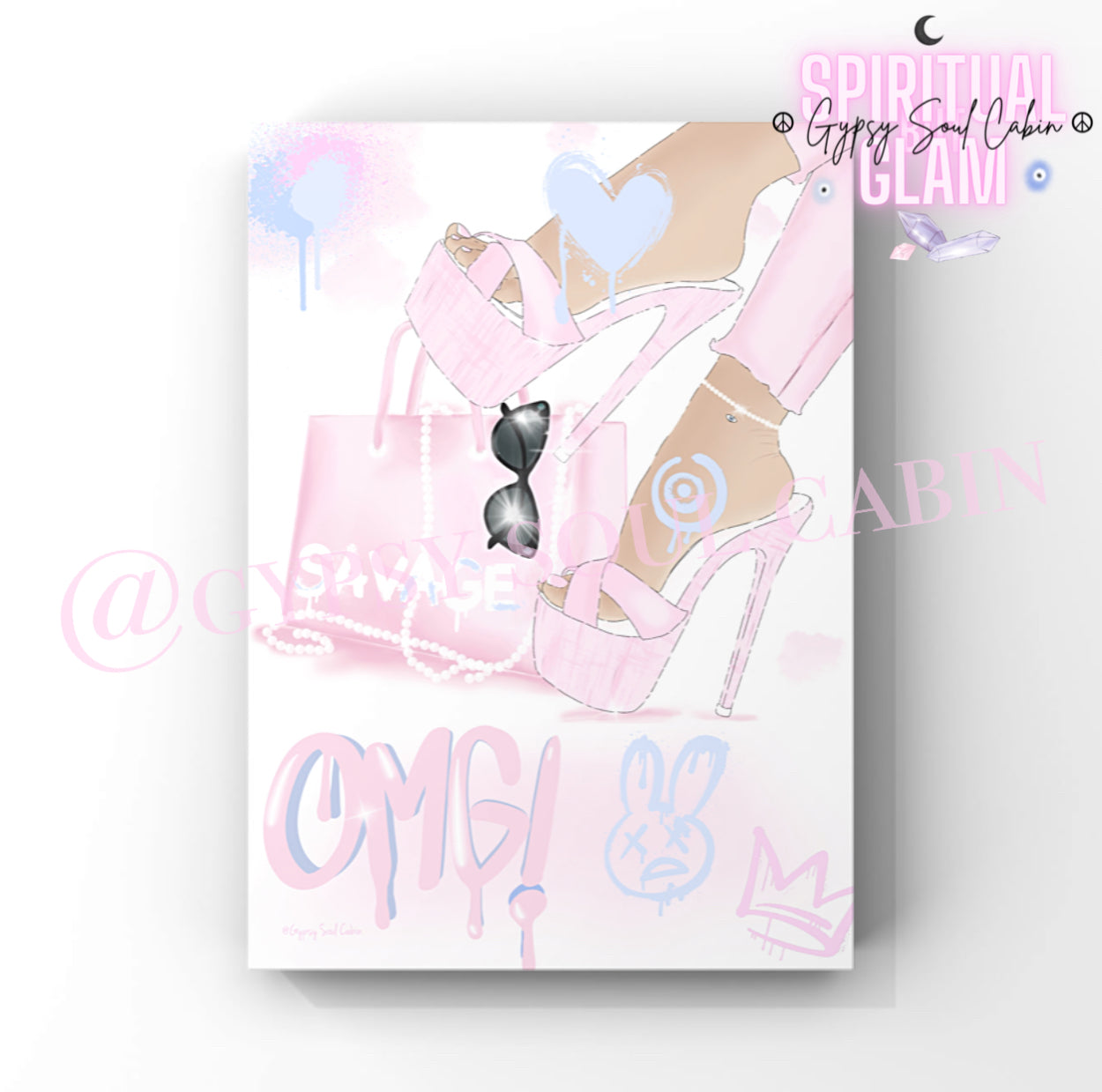 Pastel Colour Graffiti Fashion Art Prints