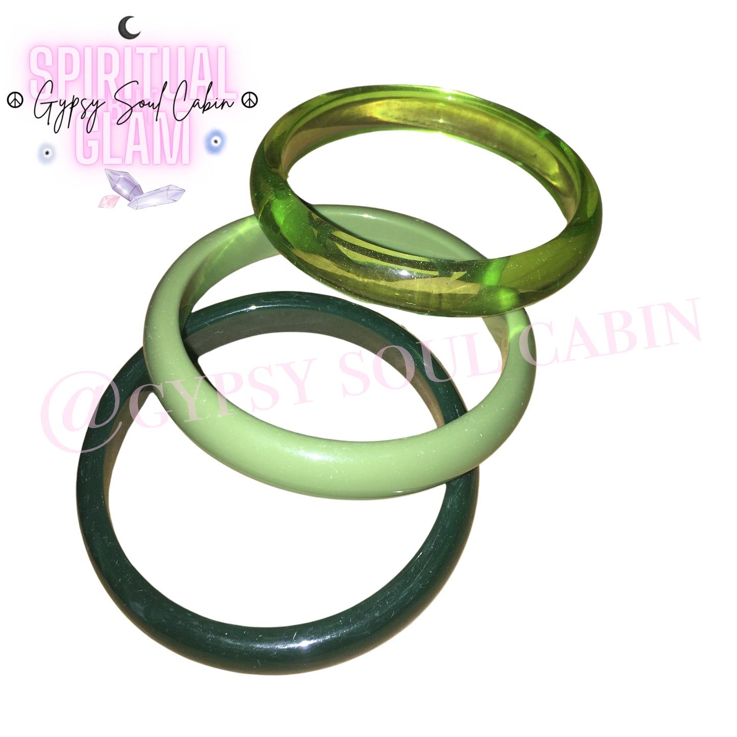 Set Of 3 Retro Quisha Bangles