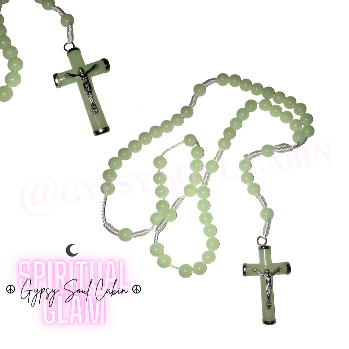 Limited Edition Quisha Green Rosary Beads