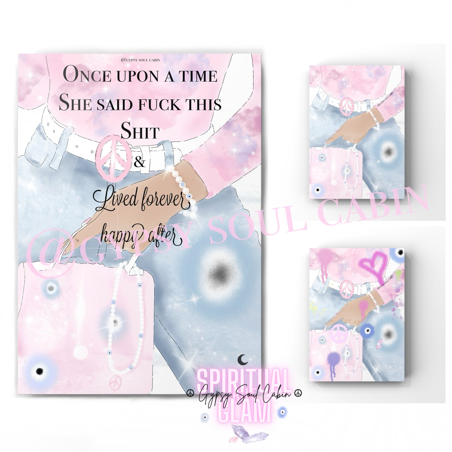 Once Upon A Time, Evil Eye, Peace Girl Graffiti Art Prints