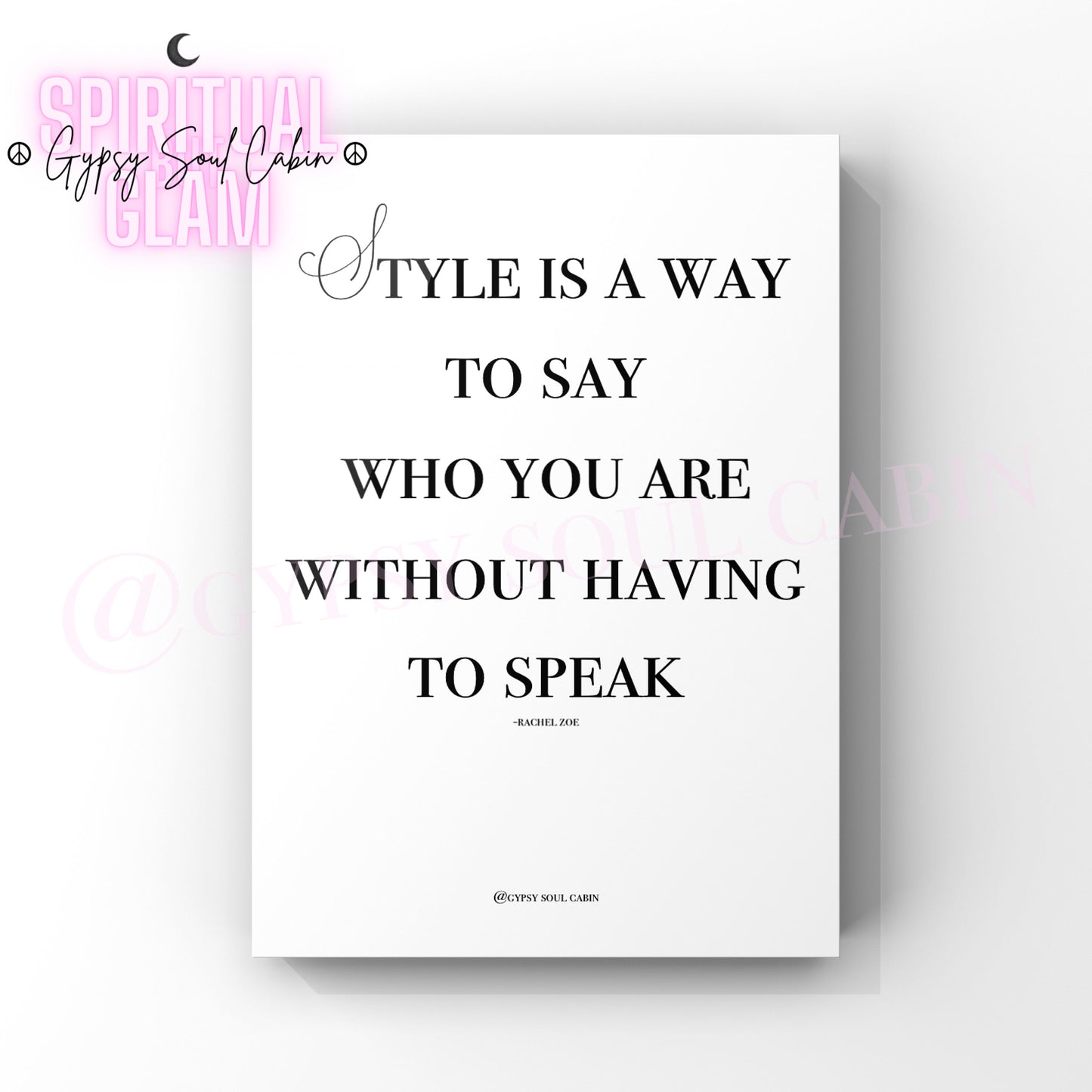 Fashion Queen, One Of A Kind Black & White Quote Prints
