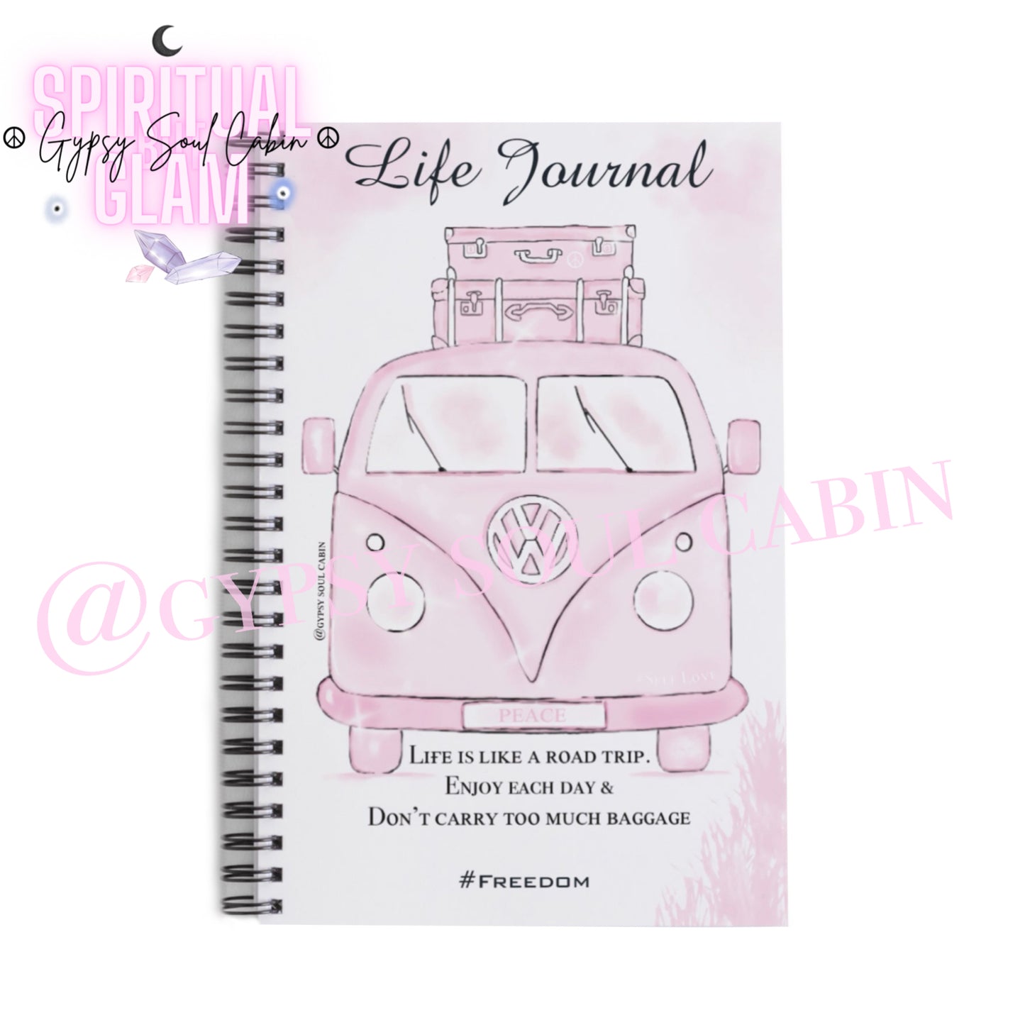 Road Trip Bucket List, Stay Wild Stay Free Notepad