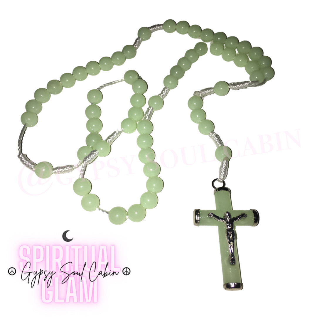 Limited Edition Quisha Green Rosary Beads