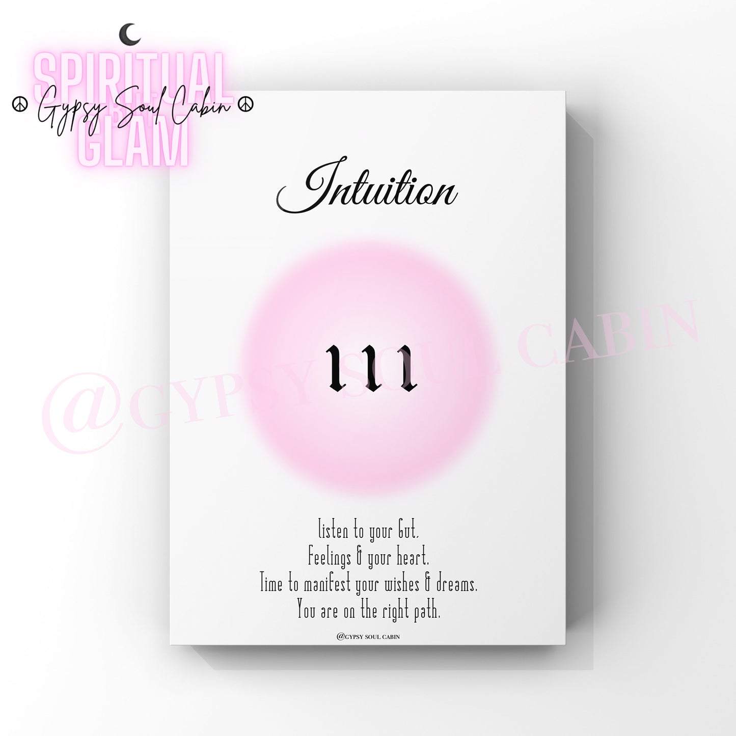 Angel Numbers 111, 222, 333 Pink Prints
