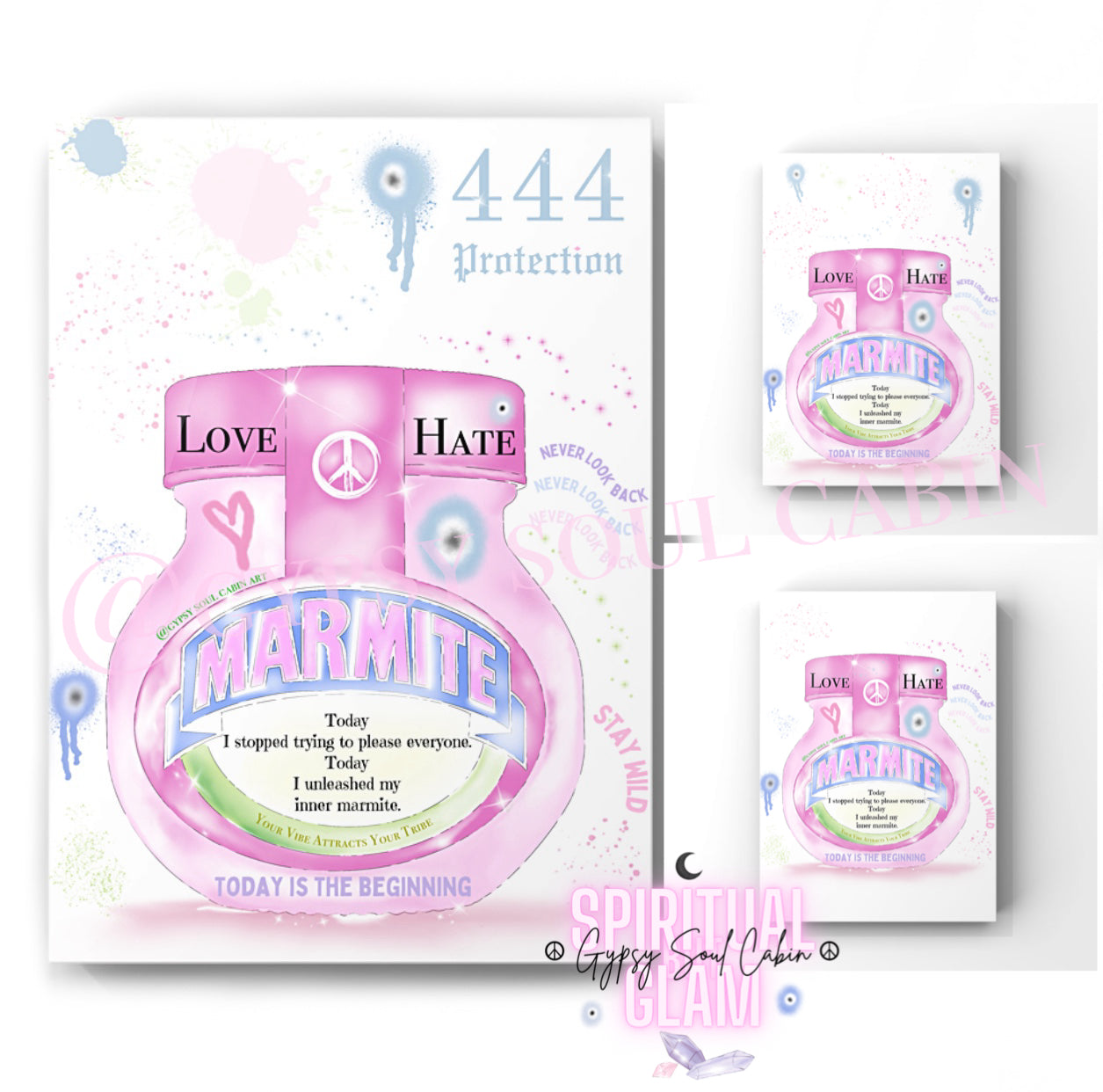 Marmite 444 Evil Eye Love Hate Art Quote
Poster Print Unique