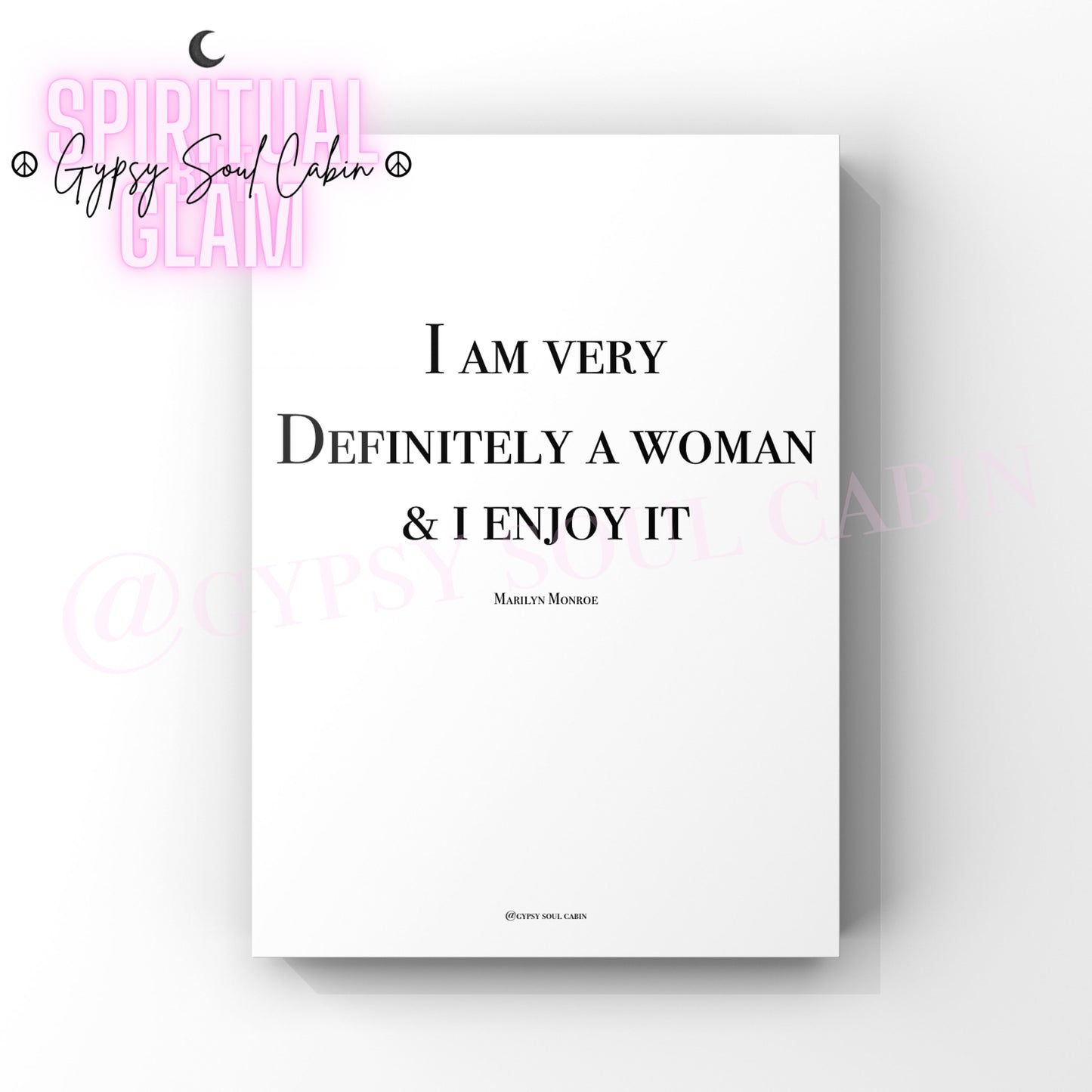 Marilyn Monroe Life Black & White Quote Prints