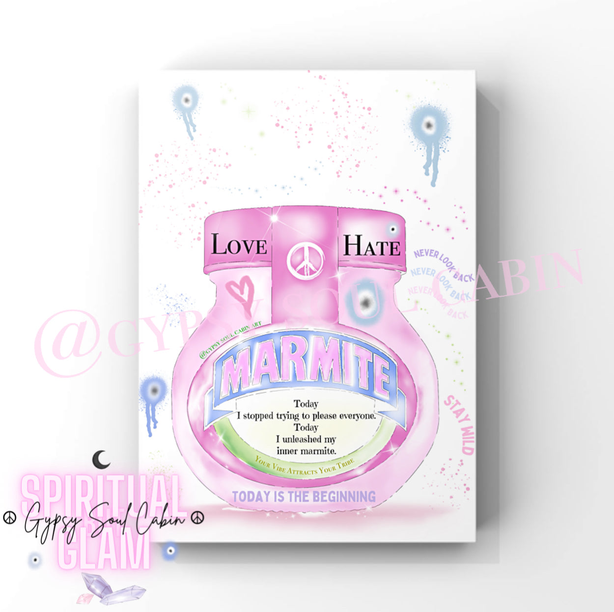 Marmite 444 Evil Eye Love Hate Art Quote
Poster Print Unique