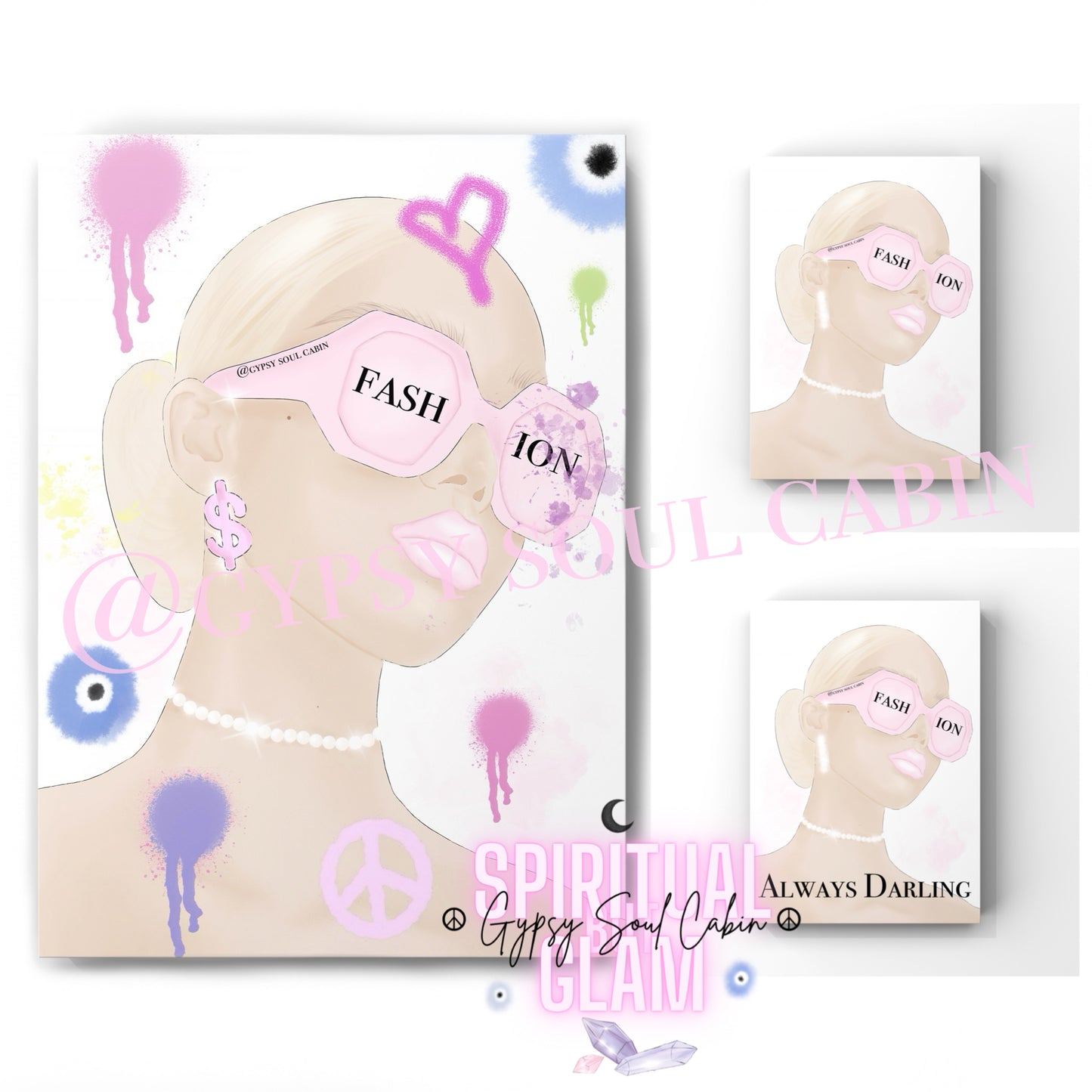 Fashion Always Darling, Girl Art Graffiti Prints