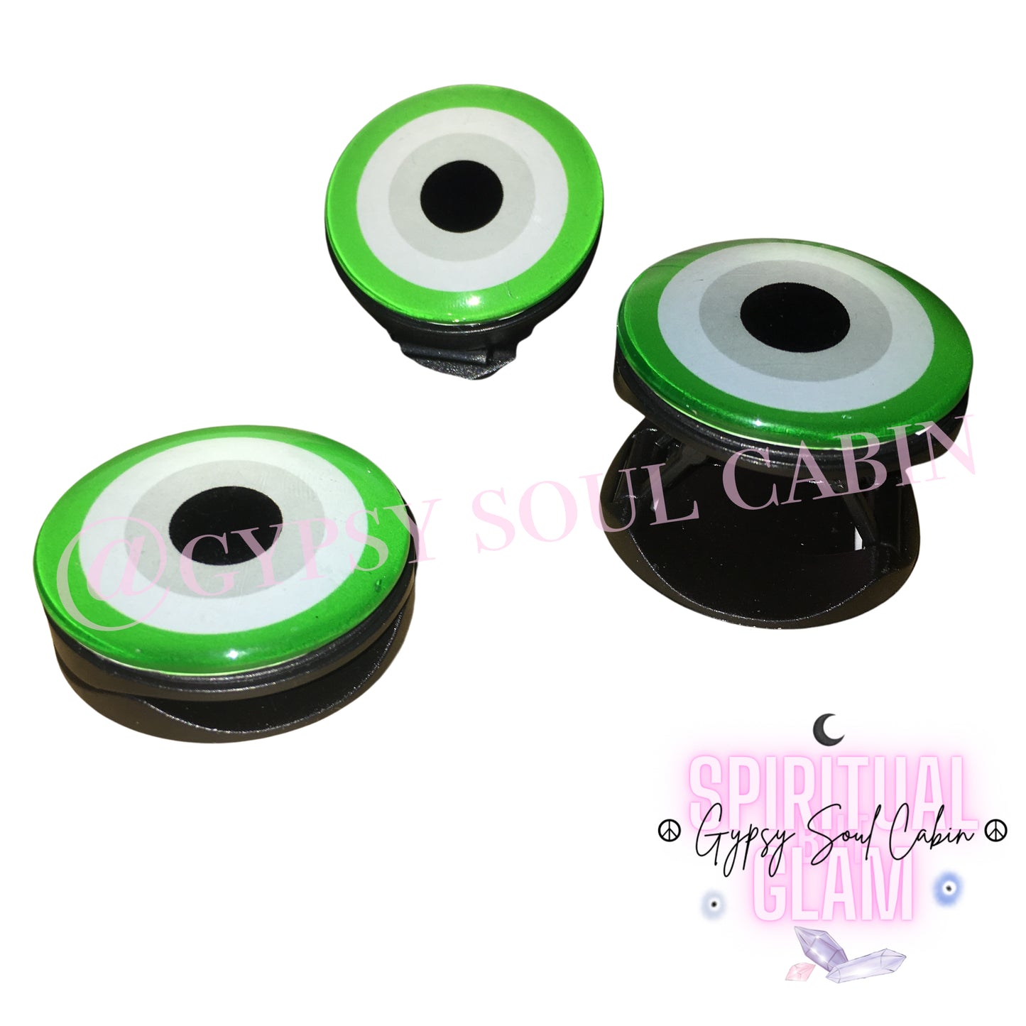 Green Quisha Protection Evil Eye Phone Grip Pop-Socket