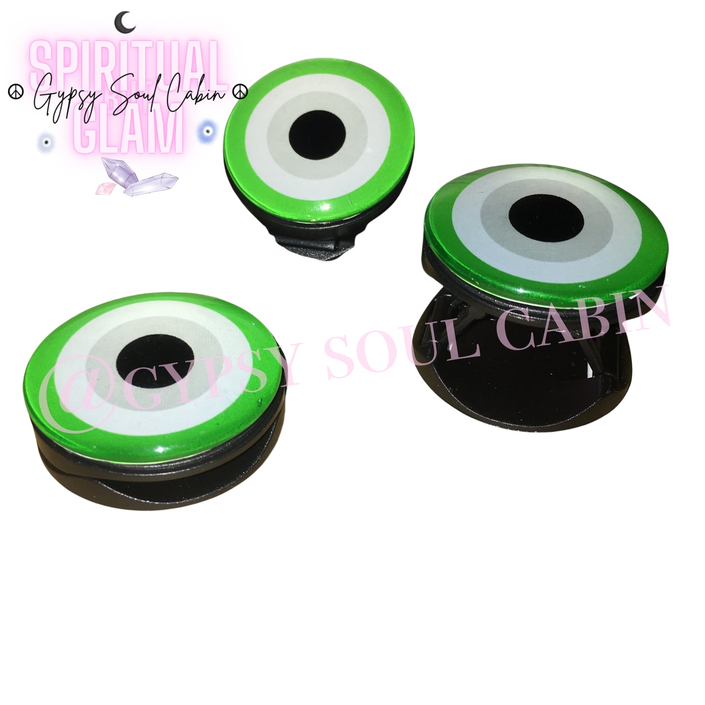 Green Quisha Protection Evil Eye Phone Grip Pop-Socket