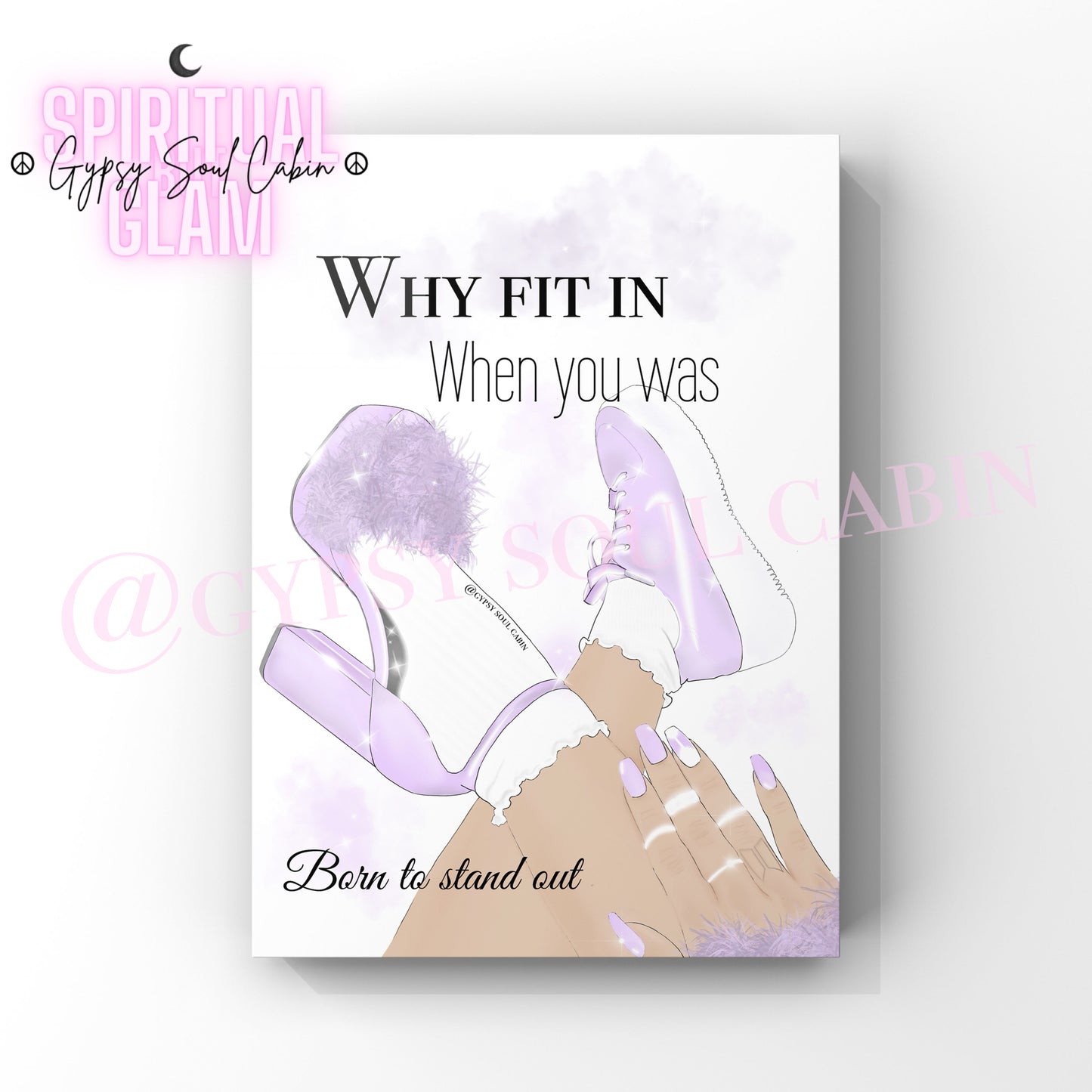 Life, Self Love, Born To Stand Out Purple Art
Quote Prints