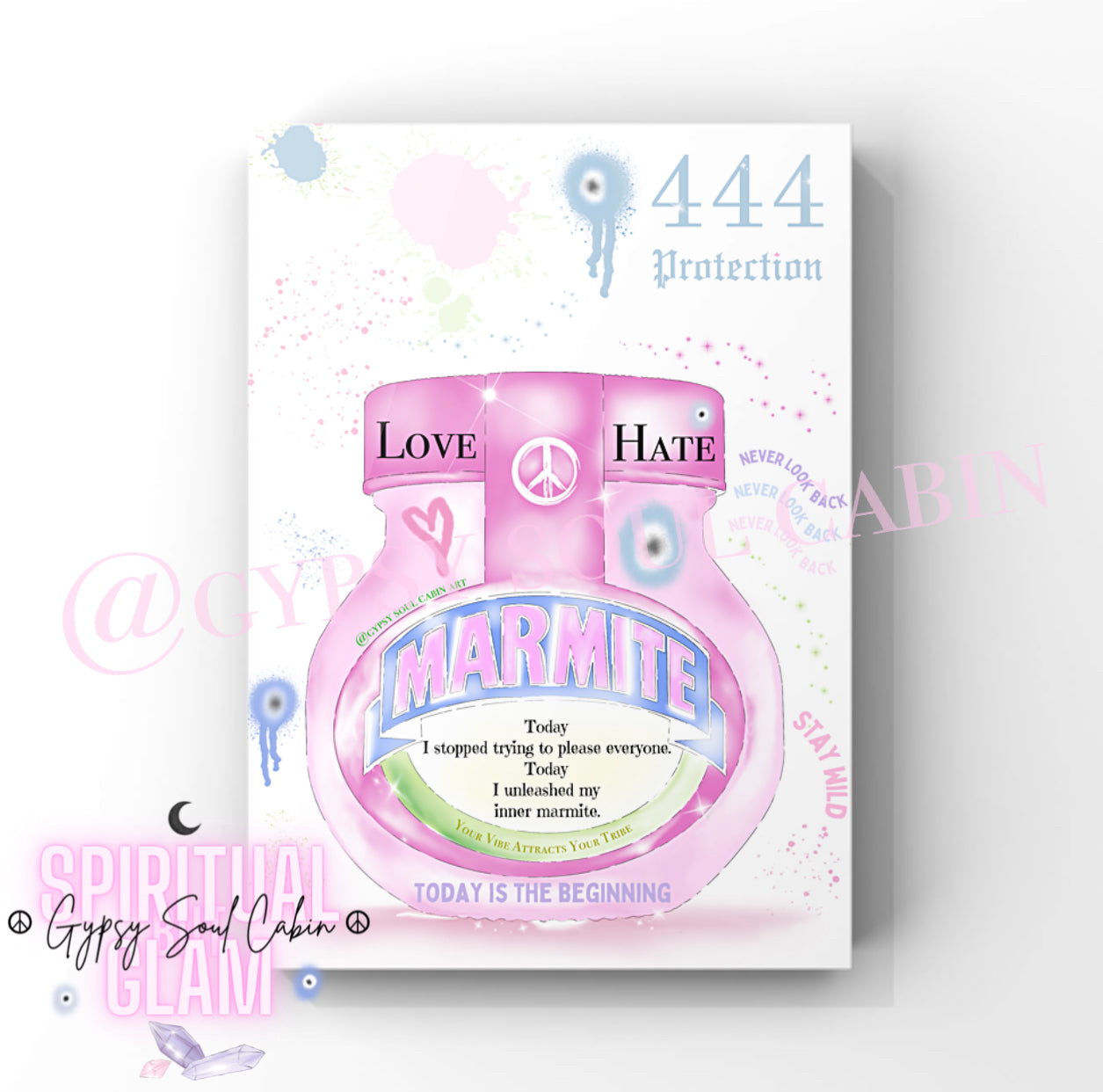 Marmite 444 Evil Eye Love Hate Art Quote
Poster Print Unique
