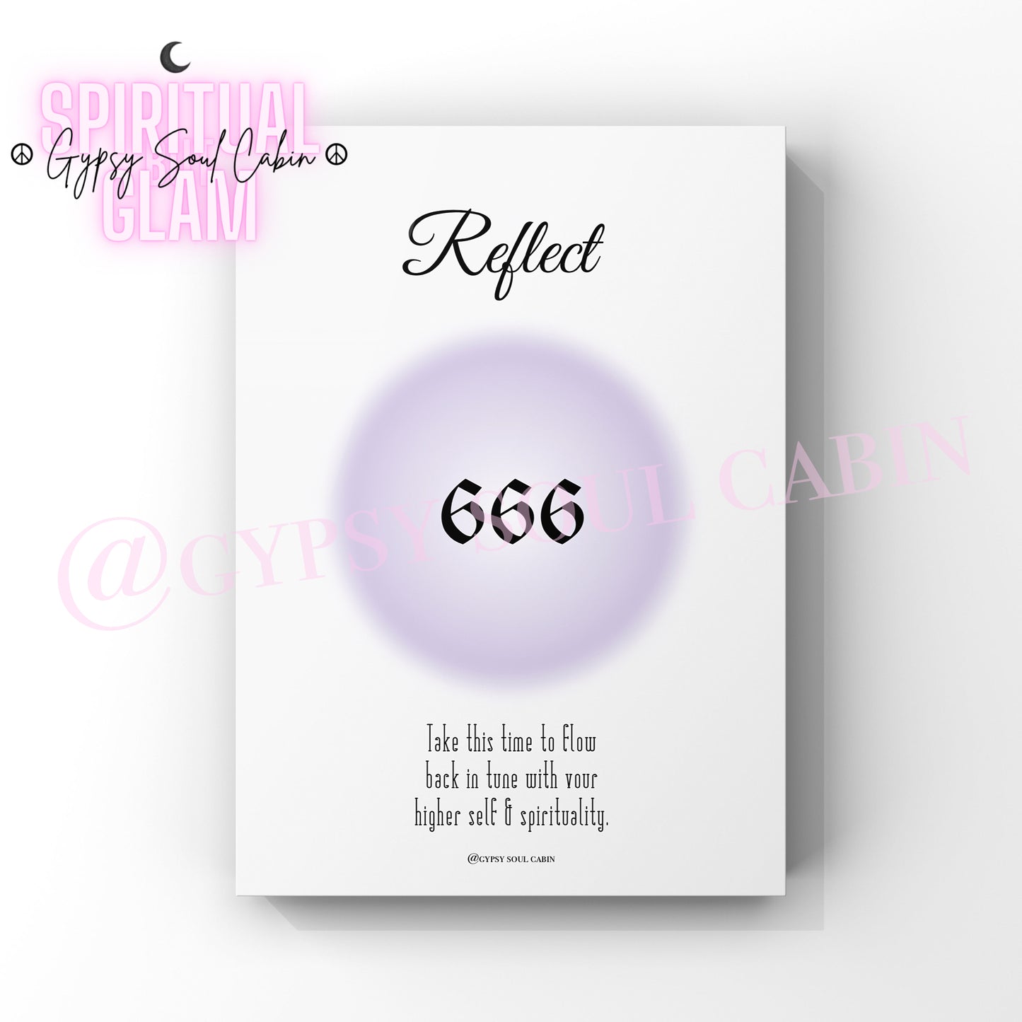 Angel Numbers 444, 555, 666 Purple Prints