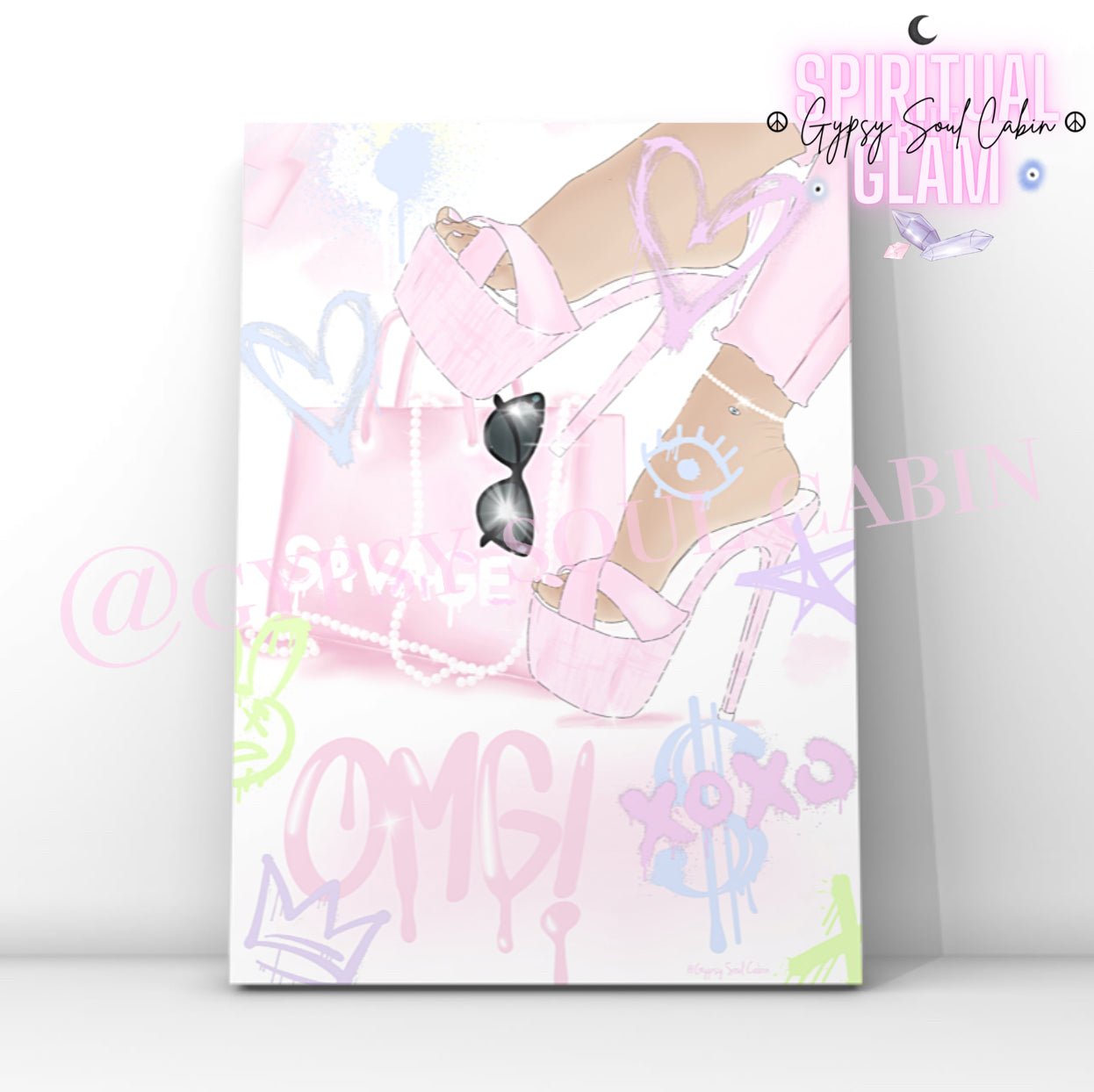 Pastel Colour Graffiti Fashion Art Prints