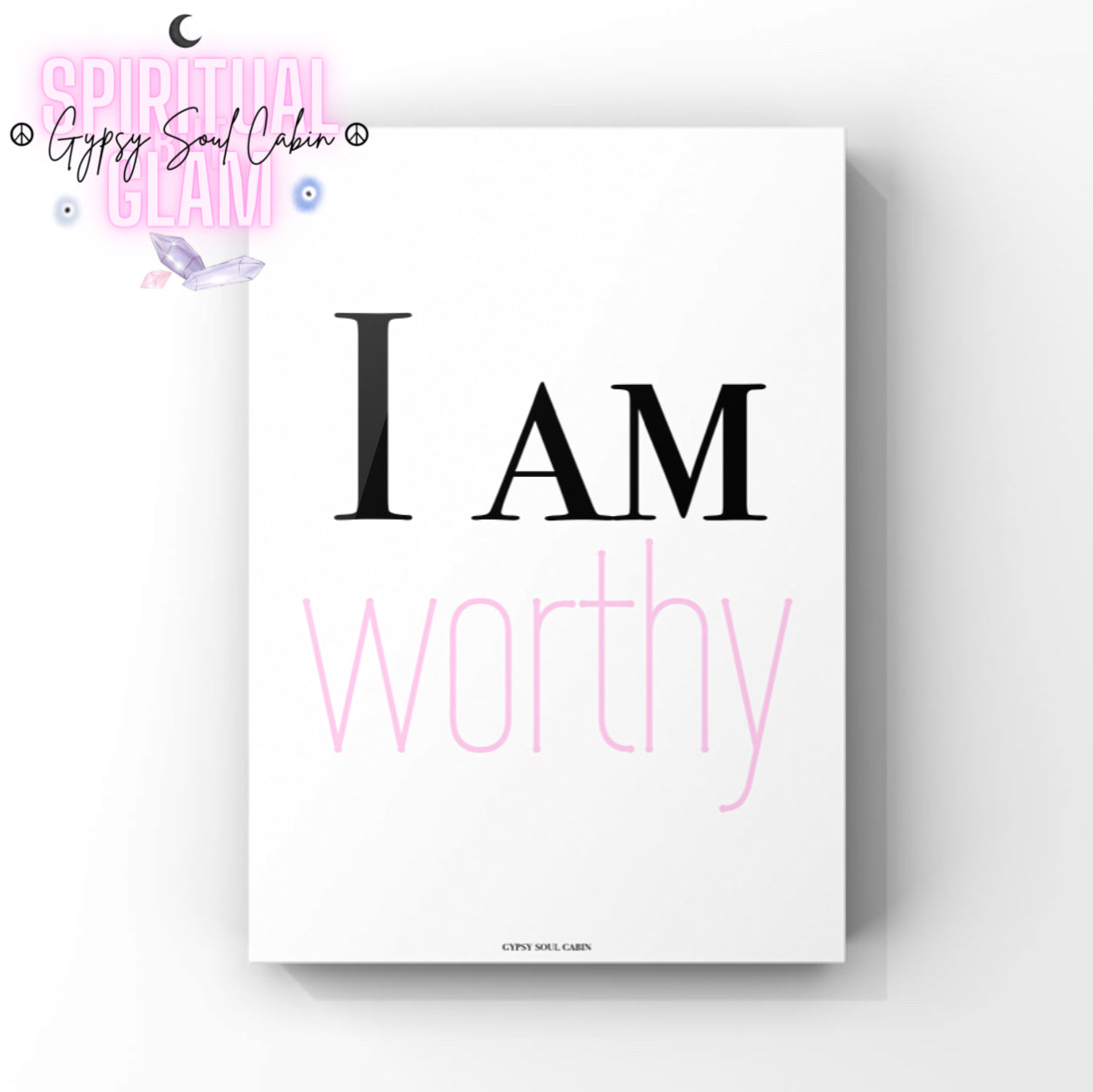 Divine Feminine Self Love Print Set | Glam Daily Affirmation Bedroom Wall Art Decor