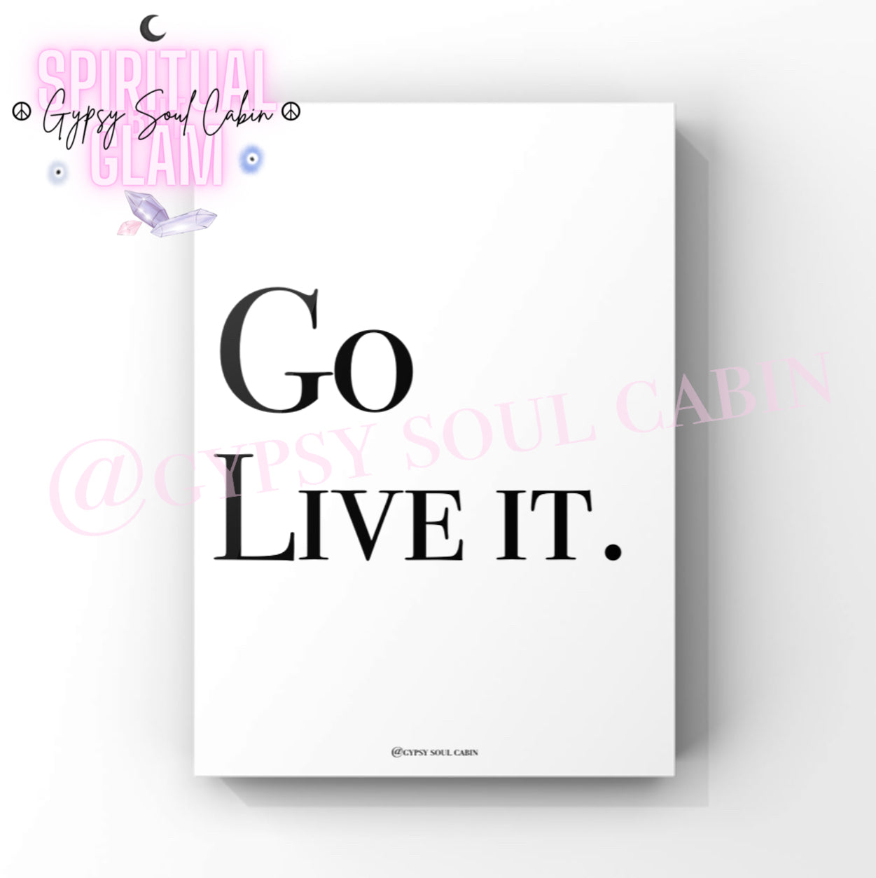 Daily Reminder, Stay Humble, Go Live It Black & White Quote Prints