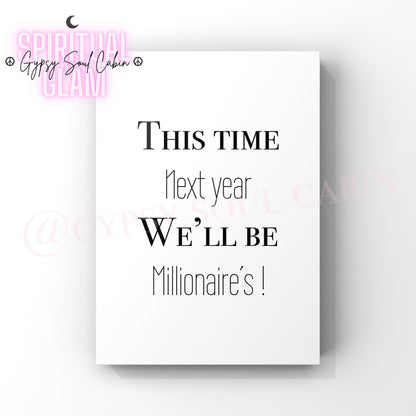 This Time Next Year, Cushti, You Plonker Quote Prints