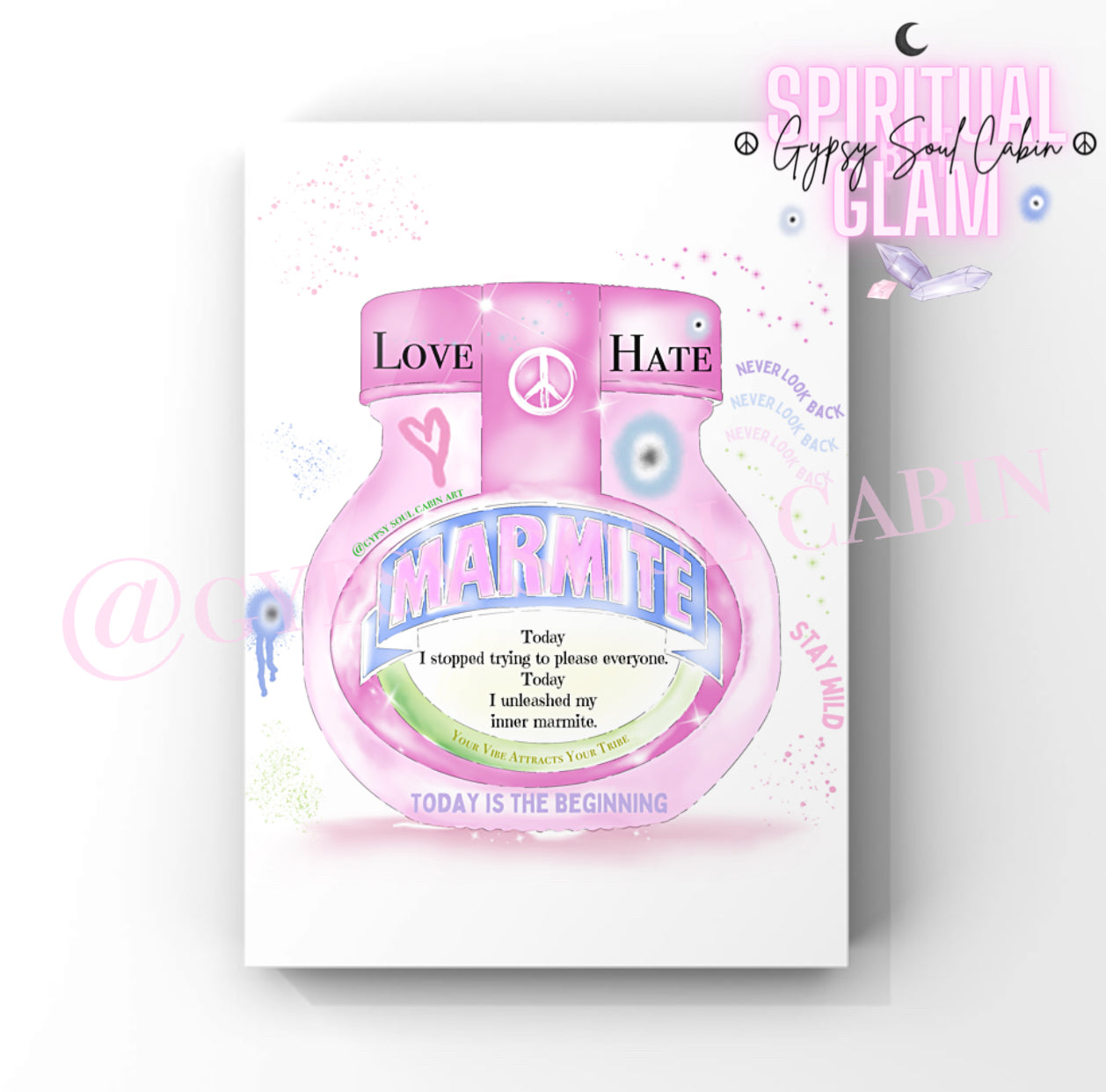 Marmite 444 Evil Eye Love Hate Art Quote
Poster Print Unique