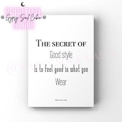 Fashion Black & White Quote Prints
