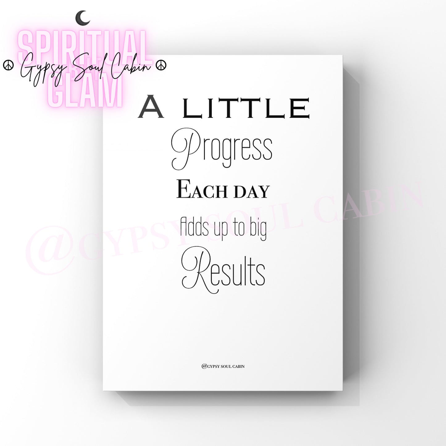 Progress, Results, Fearless, Limitless Quote Prints