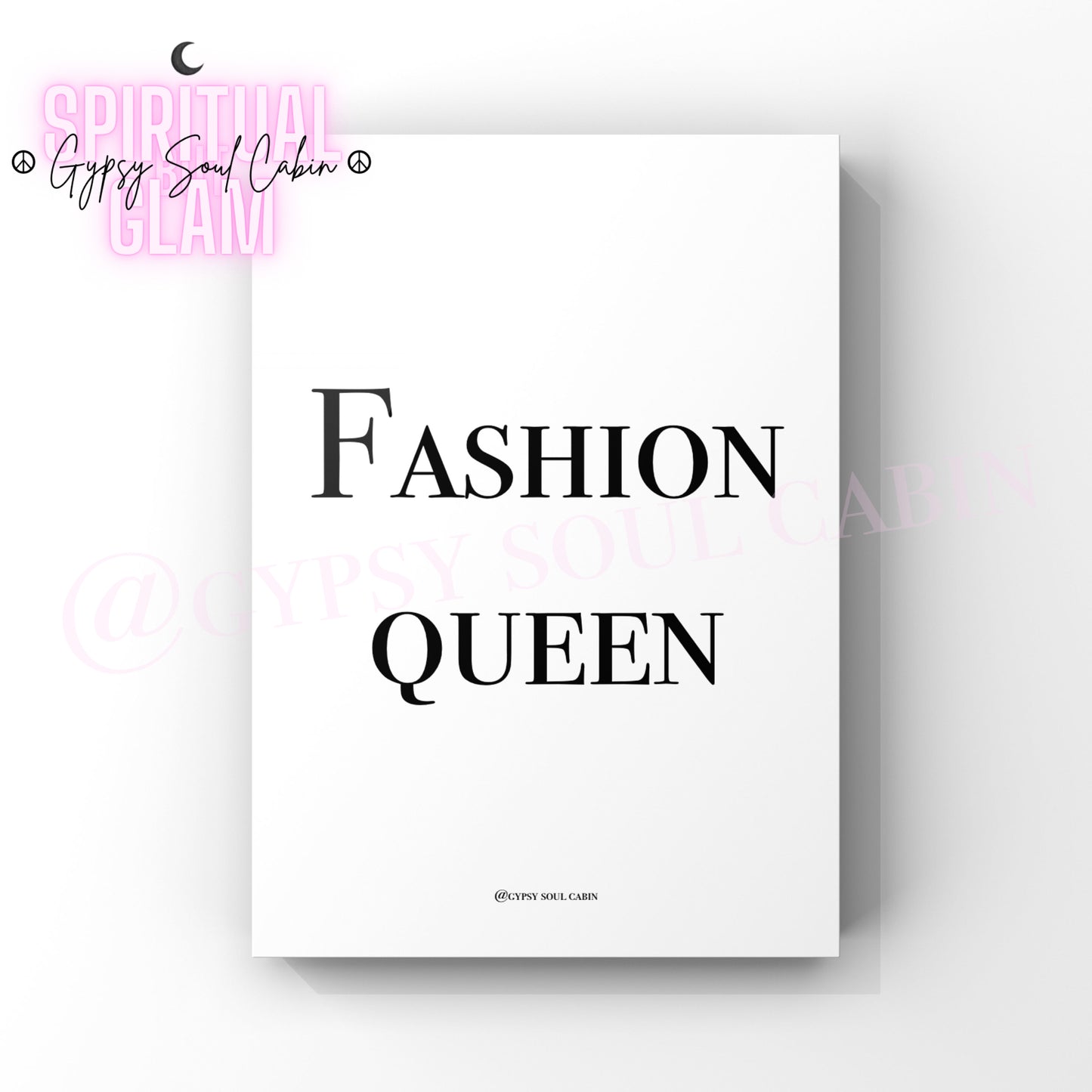 Fashion Queen, One Of A Kind Black & White Quote Prints