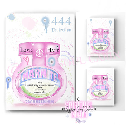 Marmite 444 Evil Eye Love Hate Art Quote
Poster Print Unique