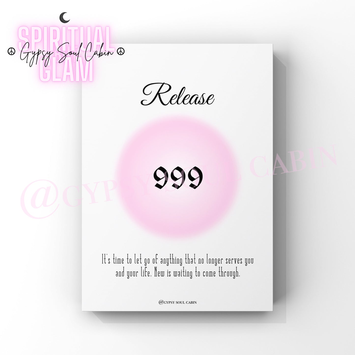 Angel Numbers 777, 888, 999 Pink Prints