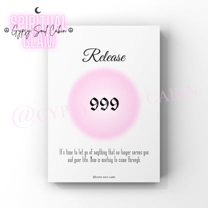 Angel Numbers 777, 888, 999 Pink Prints