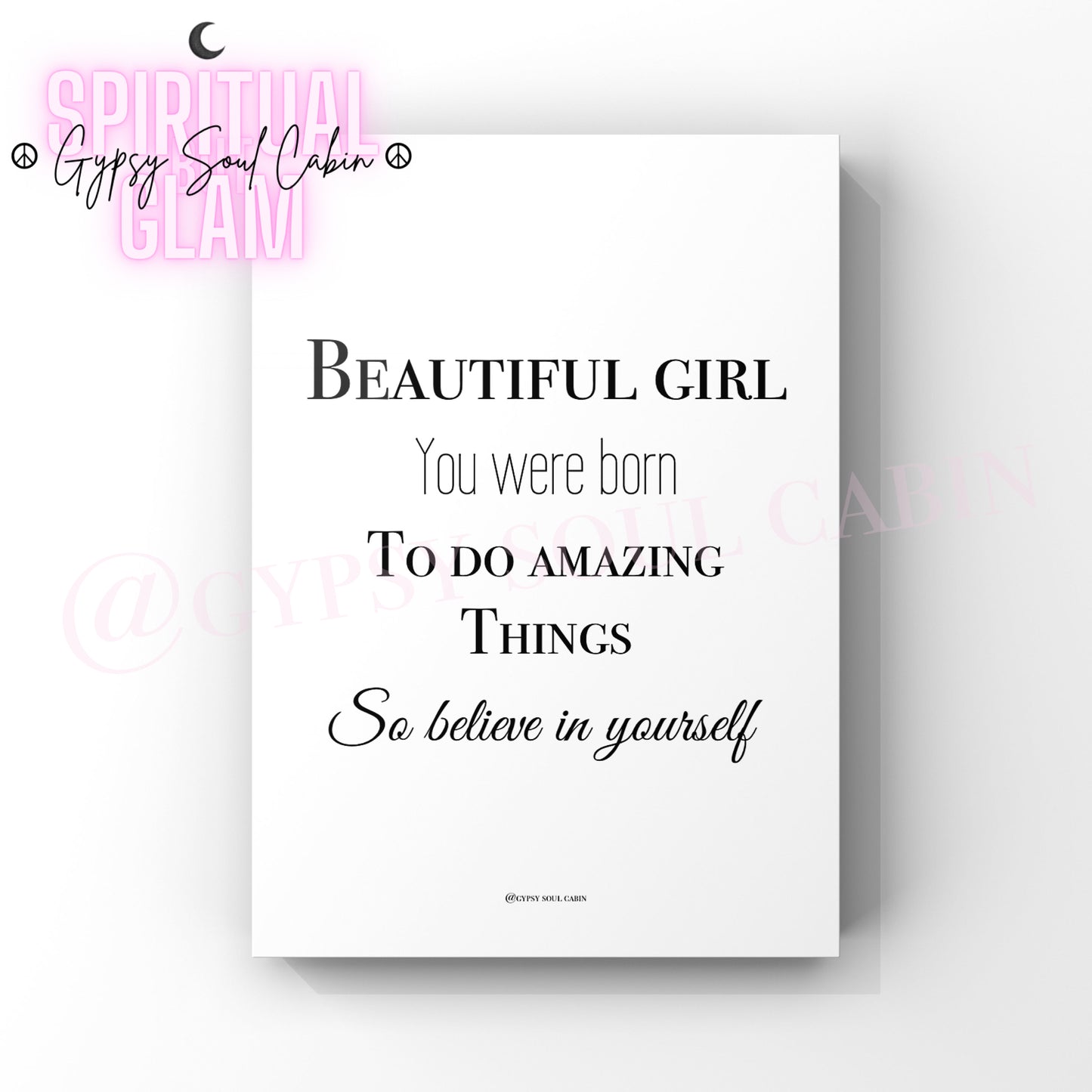 Never Give Up, Believe In Yourself, Stay Focused, Make It Happen Quote Prints