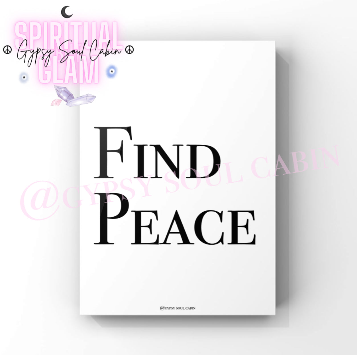 Self Love, Be Proud, Find Peace Black & White Quote Prints