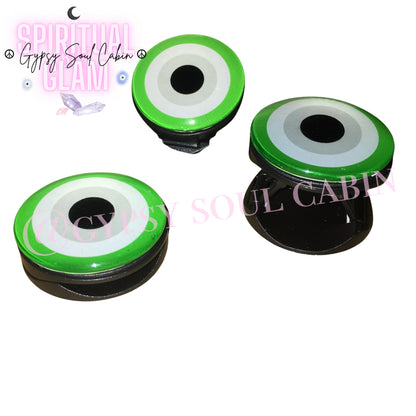 Green Quisha Protection Evil Eye Phone Grip Pop-Socket