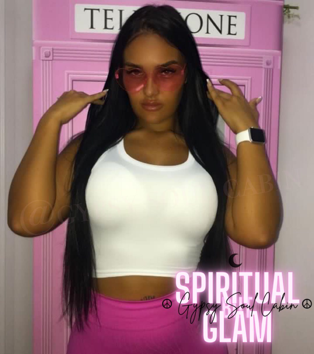 Girly Pink Heart Fashion Glasses